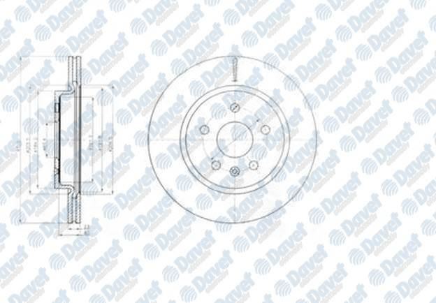 DELPHI BG4190 Fren Diski Arka (5d 315mm) Insignia 08-